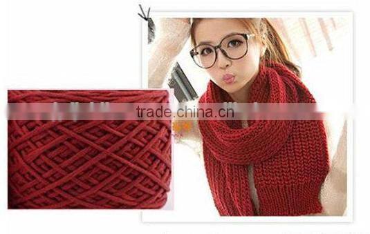Thick Fashionable scarf fancy knitting yarns