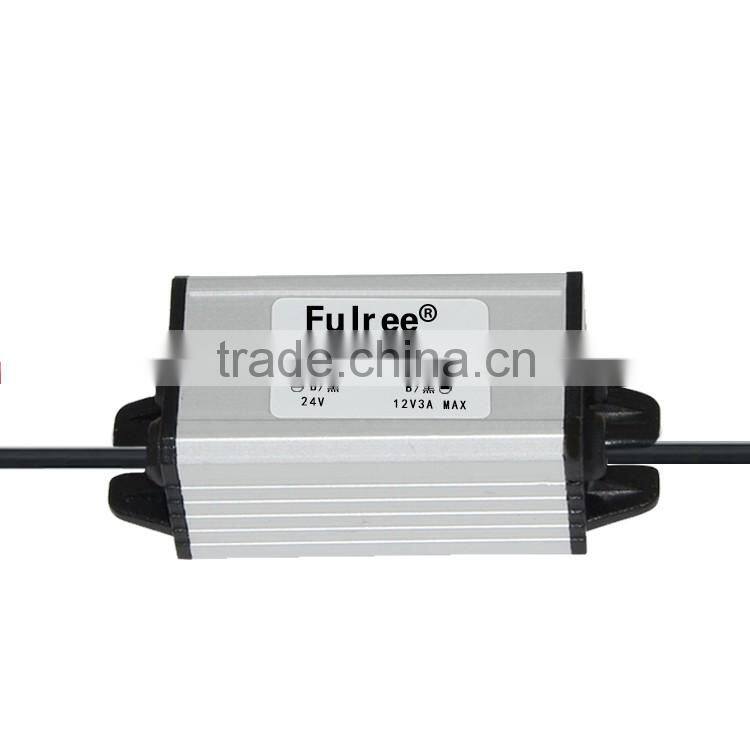 dc-dc step down converter 24v to 12v3a car power supply buck module, 12v power supply module