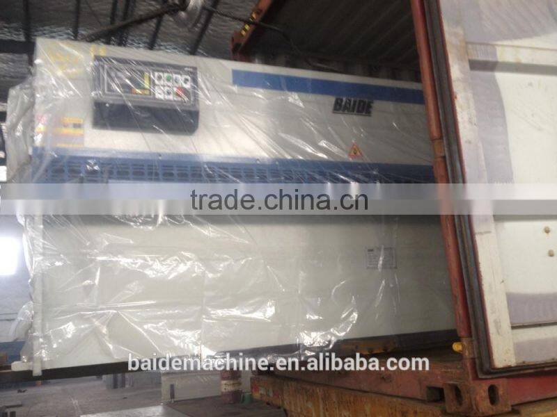 QC12K-10*2500 swing beam hydraulic shearing machineCNC hydraulic shearing machine for sale with a good quality