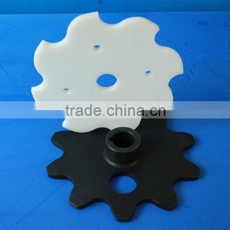 Custom made PA66 Nylon machined injected gear wheel plastic nylon tooth gears