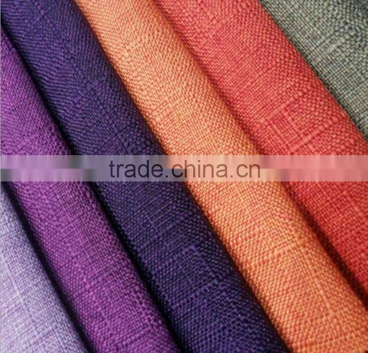 Polyester linen blended fabric for Home textile sofa cloth