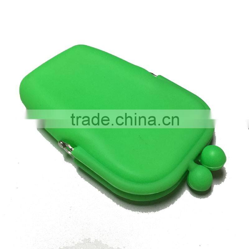 Japanese Style Candy Color Pouch Women Cosmetic Coin Purse Case Clutch Silicone Wallet