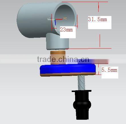 Soft close toilet seat damper and zinc alloy hinges