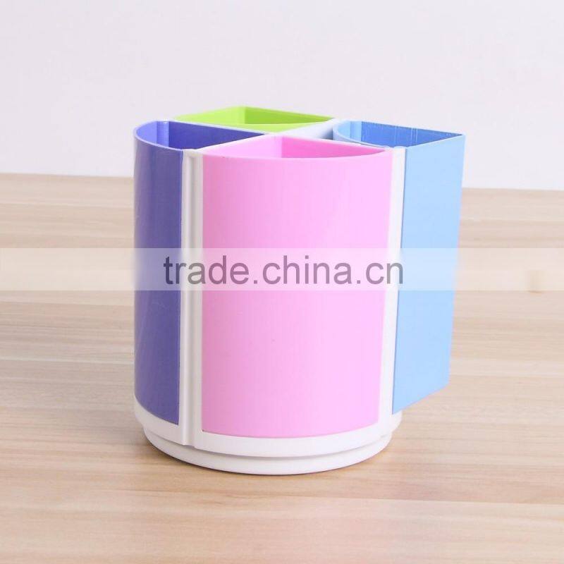 Office & school supplies colourful plastic pencil cup pen holder