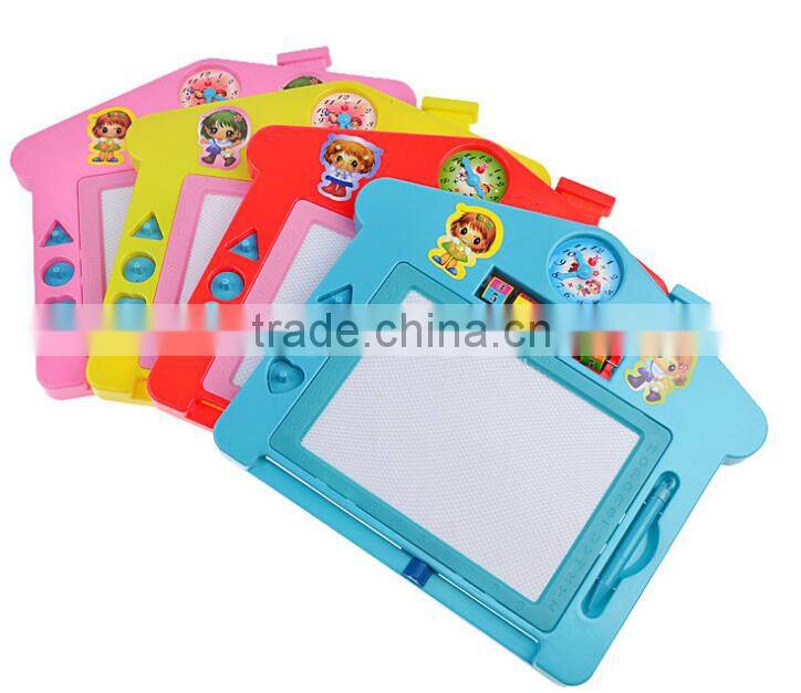 No -toxic plastic kids erasable drawing board with plastic pen