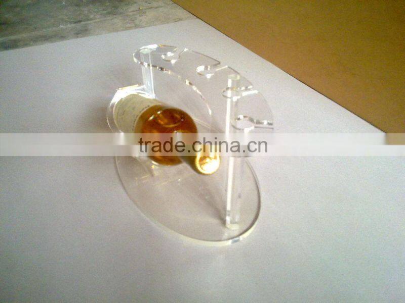 Without insert or edge wine glass clear acrylic tray