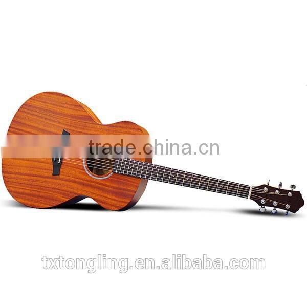 36'' Popular High Quality Mahaga Plywood Fully Handmade Acoustic Guitar For Sale(TL-0035)