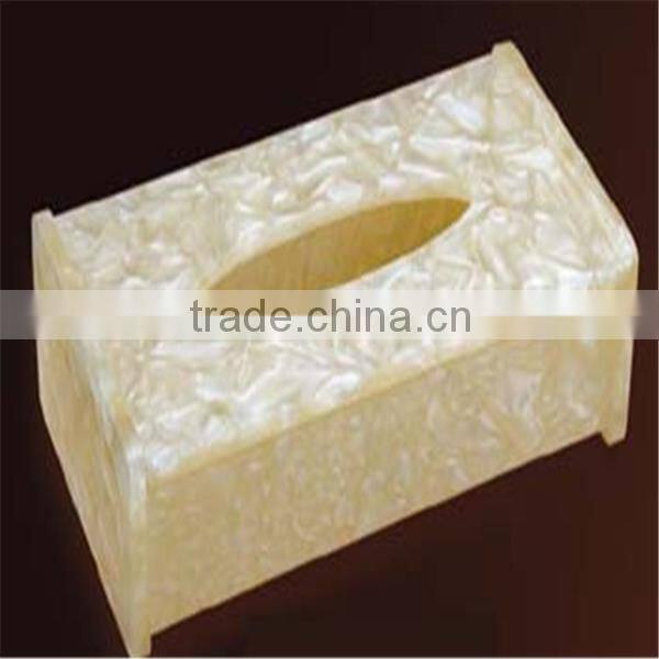 u-shaped acrylic napkin holder with drawer QCY-TB-22