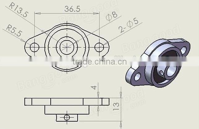 KFL003 zinc alloy Miniature KFL Pillow Block Bearings KFL004 KFL005 KFL006