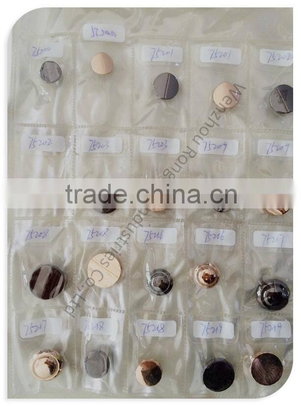 2014 fashion high quality hand sewing metal button for custom uniform