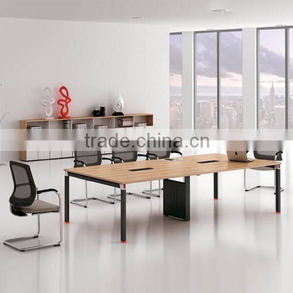 Metal Base and Melamine Wooden Top Conference Table