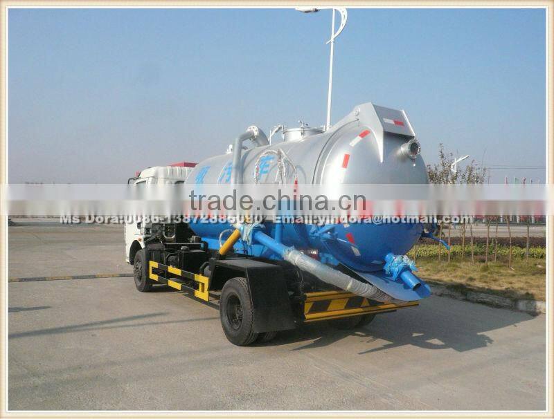4x2 high quality vacuum truck for waste water suction