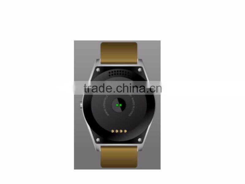 Full Display Round IPS Screen MTK2502 BT4.0 Smart Watch Phone man watch