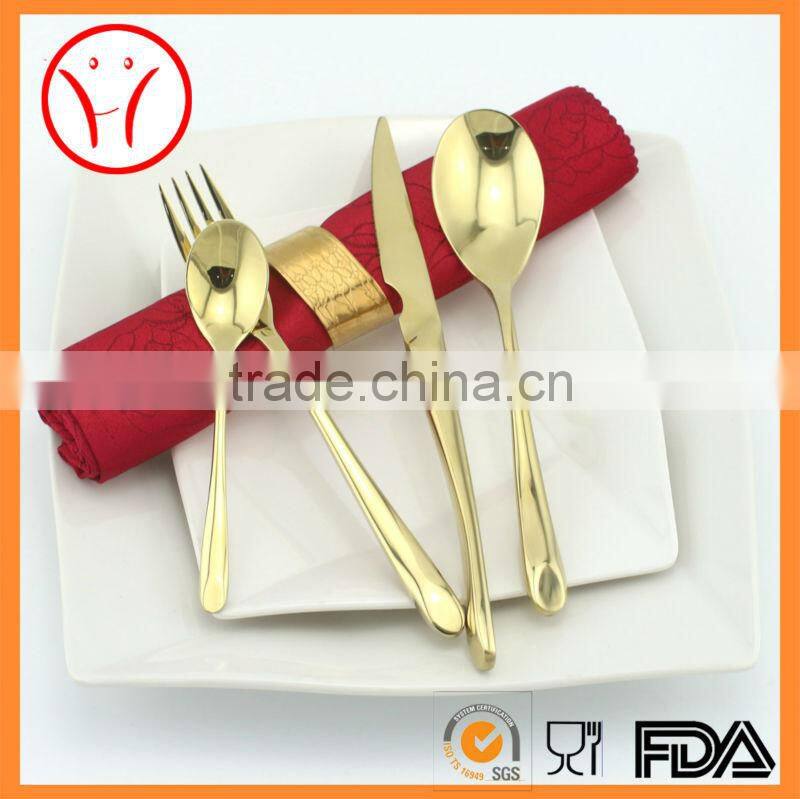 German gold spoon and fork set, cutlery sets, flatware