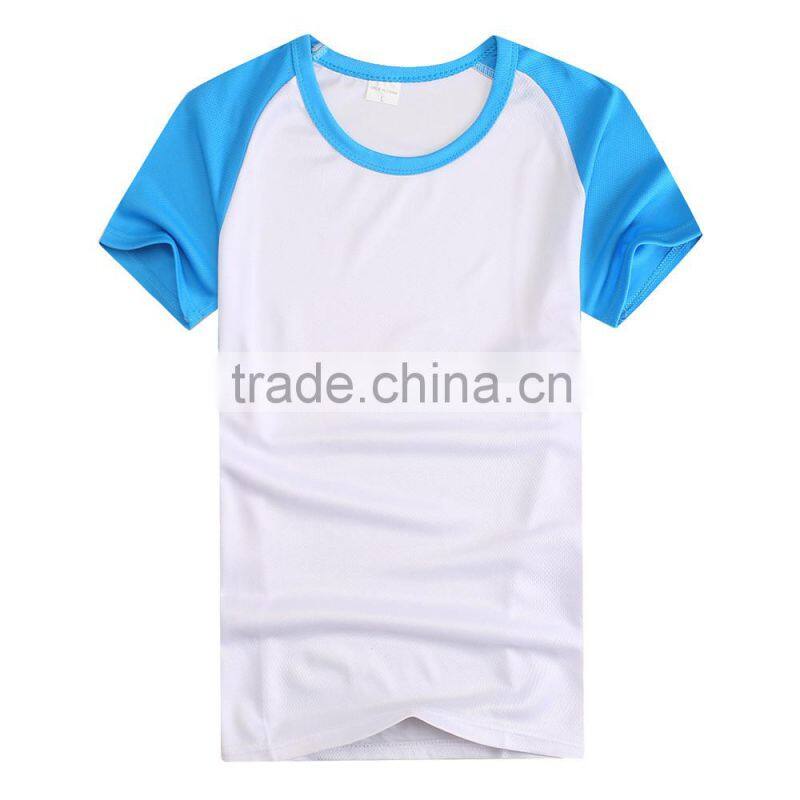Wholesale China Unisex Plain No Brand Cotton T shirt Short Sleeve Dry Fit Sports Slim Fit Blank T-shirt In Stock