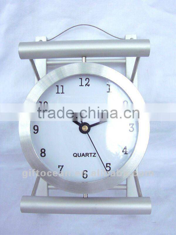 aluminum art metal desk clock,metal art crafts table clock