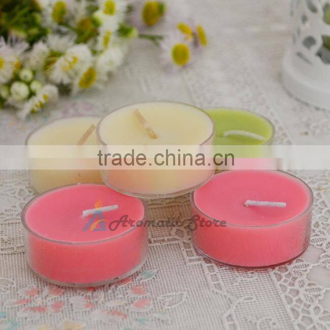 Wholesale colorful Scented tea light candle
