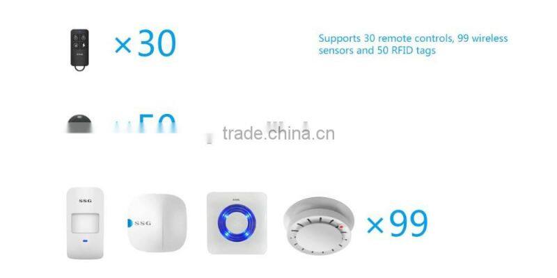 SSG T6L Talking Home Protection Security System GSM with SOS Button and Speaker