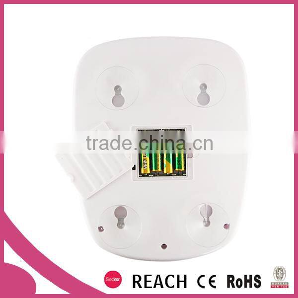 Suction cup magnifying shaving mirror with led lights