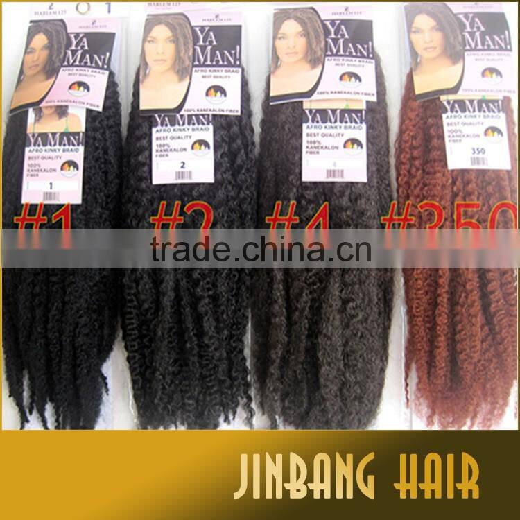Afro Twist Kinky Marley Braiding Crochet synthetic afro kinky hair extension marley hair braid wholesale price