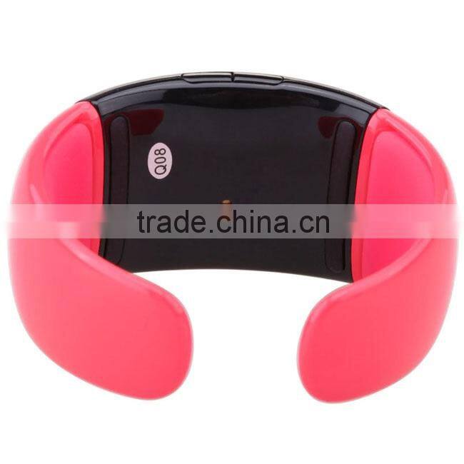 GAOKE BW01 RED Newest Bluetooth watch Bracelet Wireless Speak Bluetooth for mobile phone with Handsfree call Caller ID&Name LED