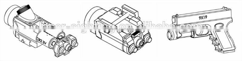 Laserwin XYH 45QD Mini Gun light for handguns and rifles
