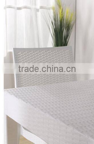 WHOLESALE cheap price outdodor ratten full PP plastic garden chair and table with armrest 1723c