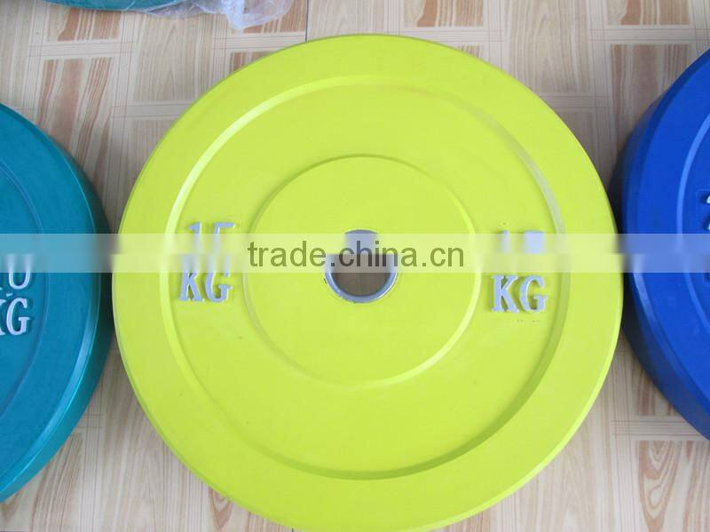 2015 hot Crossfit Olympic competition bumper plate for weight lifting