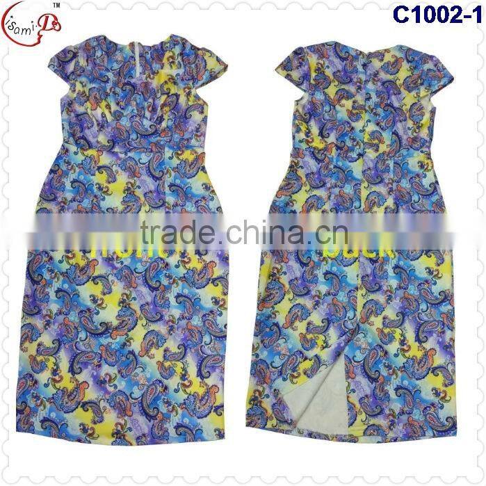 C1002 newest fashion best selling African women's African kaftan Lady dress making you perfect and slim figure