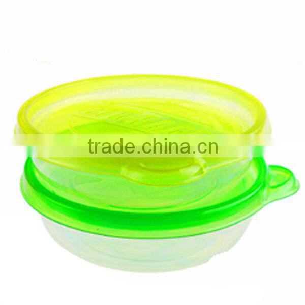 Disposable plastic hinged food container