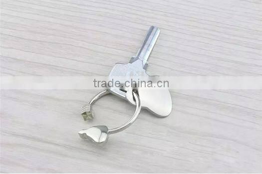 new arrival doubles stars model custom Metal crystal Keychain key ring