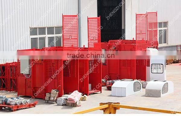 Single cage construction electric elevator