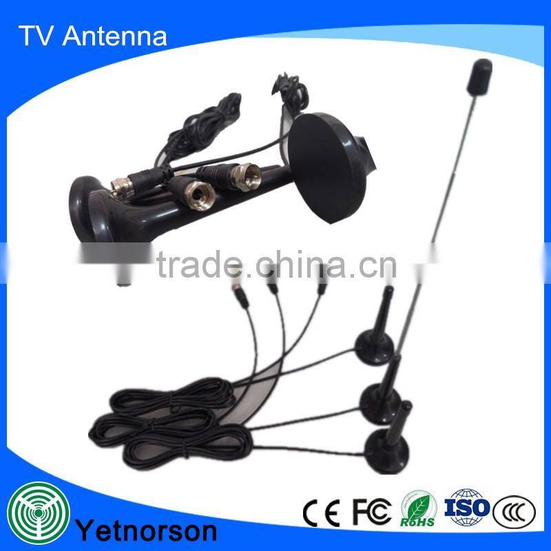Supply Active Magnetic best DVB-T indoor outdoor car TV antenna with IEC/F Connector
