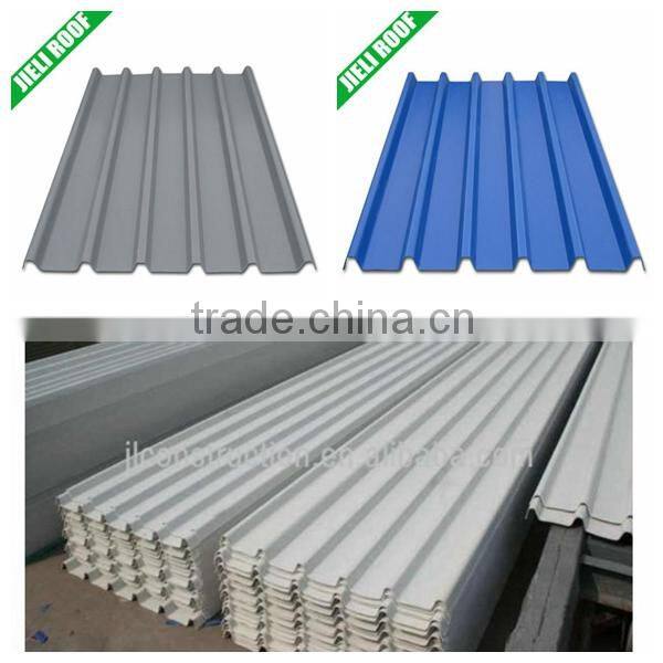Pvc fiber corrugated sheet roof in terracotta