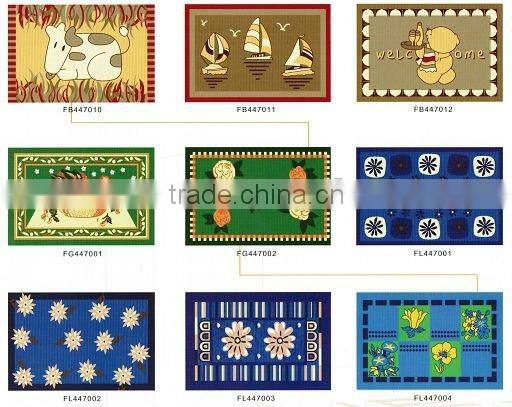 prayer mat colorful pattern decorative printed nylon prayer mat with latex backing