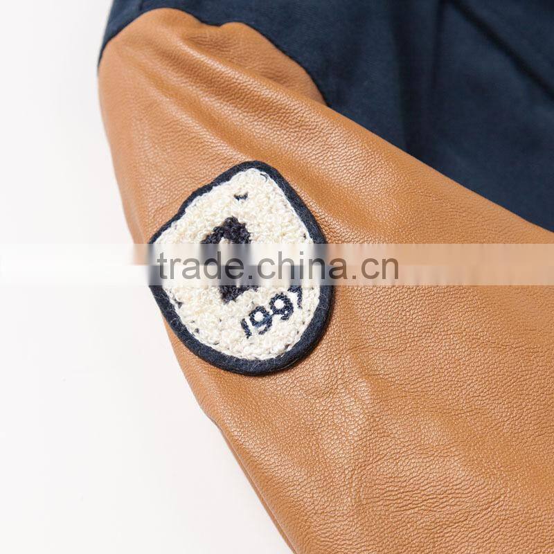 DB2748 dave bella 2015 autumn winter infant outwear baby boy padded jacket cool jacket boys fashion coat boy bassball jacket