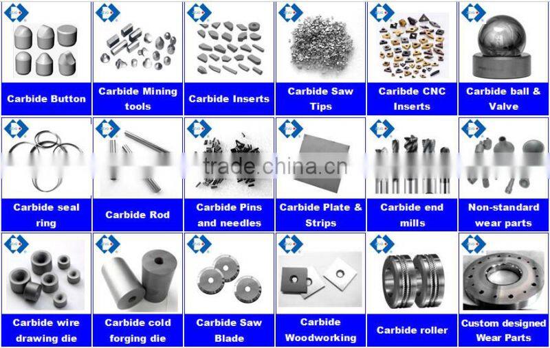 YG6/YG8/K20 Tungsten Carbide Saw Tips for Cutting wood