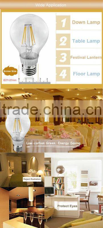 360 degree C35 candle 2w 3w 4W 6w E14 super bright led filament bulb led lighting COB-L3504N