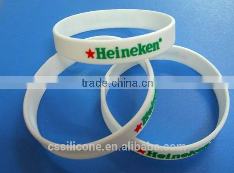 FDA food grade silicone bracelets custom rubber bracelets silicone wristbands wholesale fashion gift