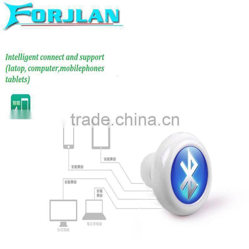 v4.0 super mini bluetooth earphone in-ear handfree bluetooth single earphone for driver