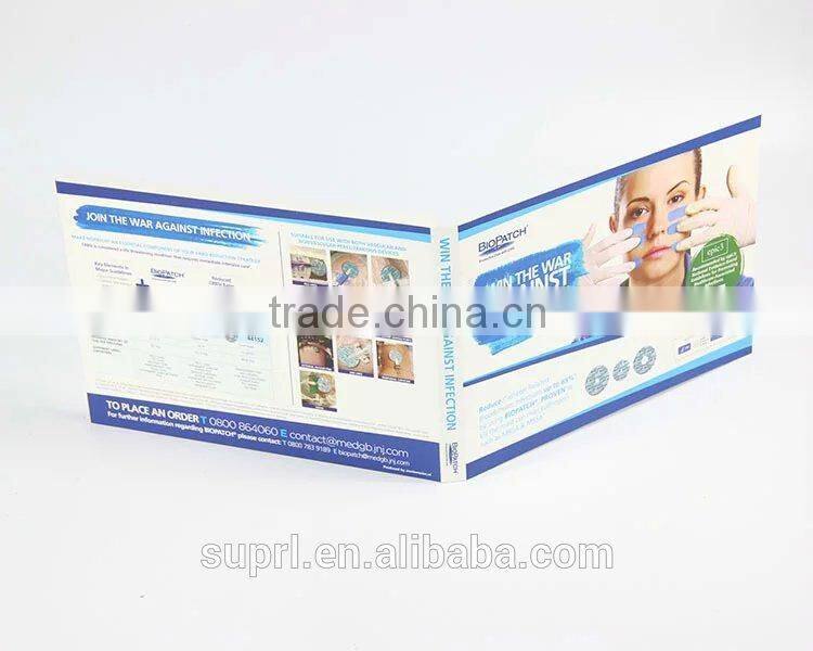 7" LCD video cardsex video brochure card for business promotional tool