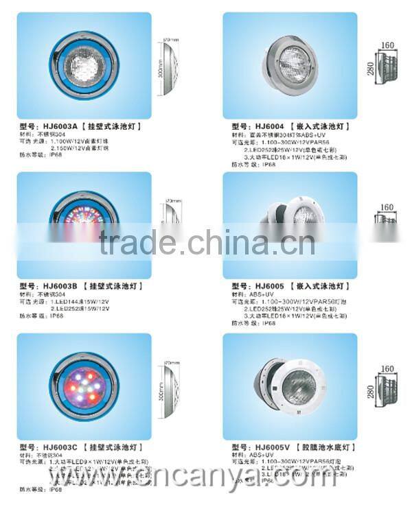 18W led swimming pool lighter wall mounted led pool light rgb led pool light