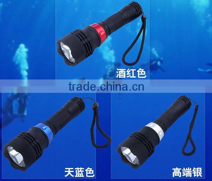 A-OKOriginal factory XM-L T6 Led diving flashlight torch underwater diving led flashlight
