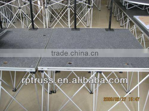 aluminum frame clear plexiglass cover stage