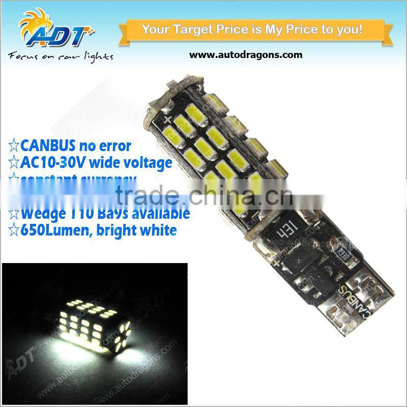 Canbus T10 smd led bulbs from auto parts importers