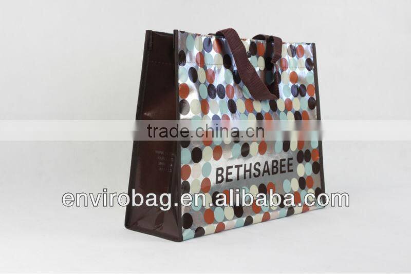 Lead Free Lamination Printed Recycled Bottle Fabric RPET Non Woven Promotional Gift Bag