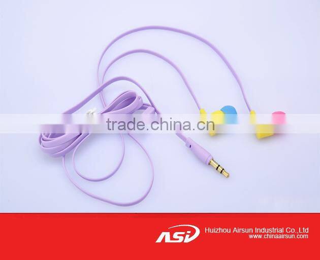 Newest Design MP3 Earphone With Flat Cable
