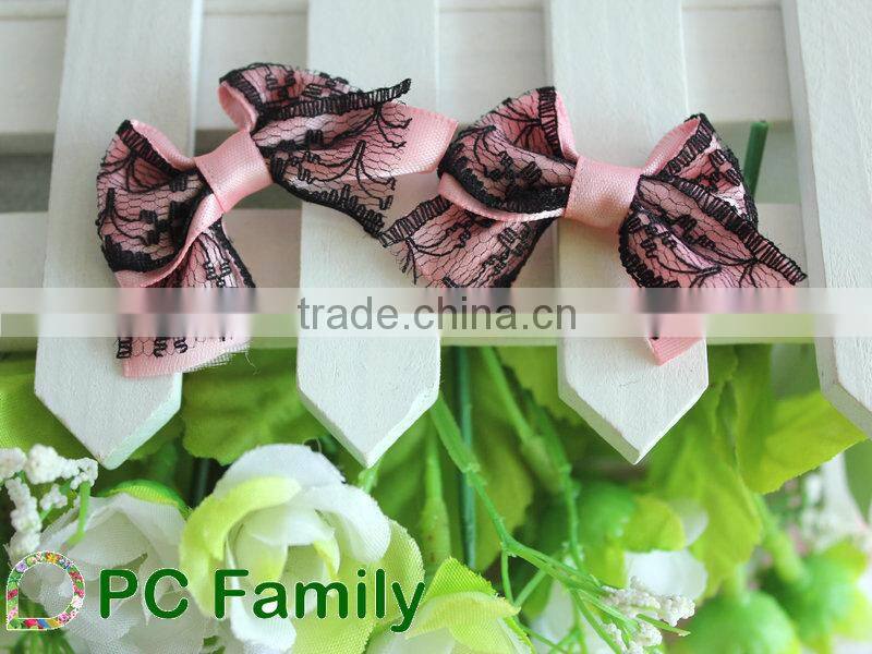 Wholesale 2015 boutique ribbon bow pre-made bow, handmade ribbon bow