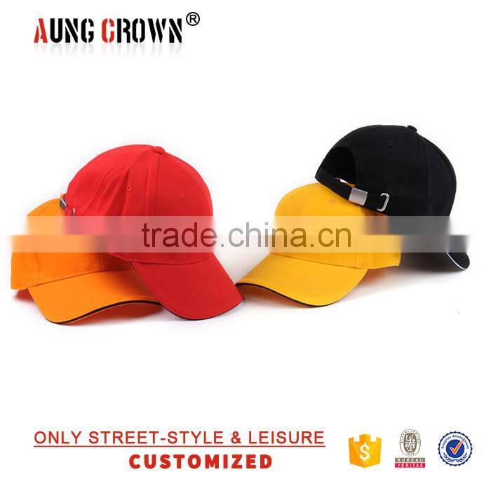 Custom 6 Panel Blank Baseball Caps Without Logo