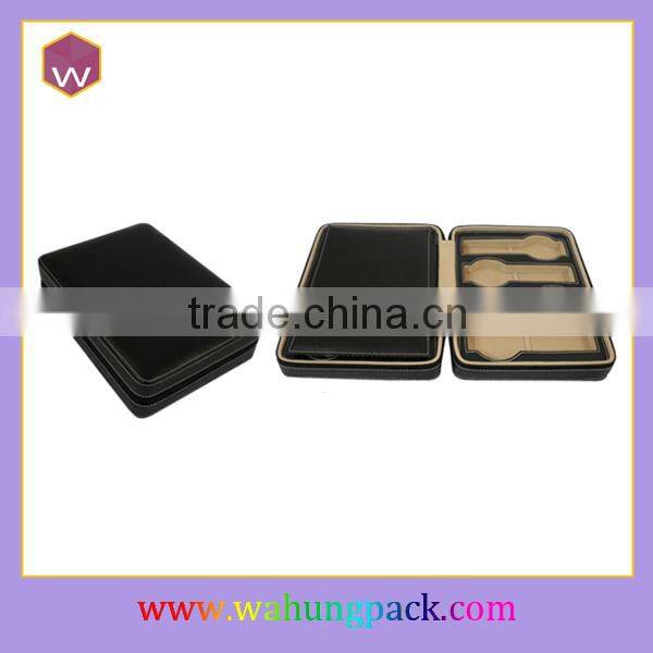 Custom Black Color Mens Leather Watch Box (WH-1740JL)